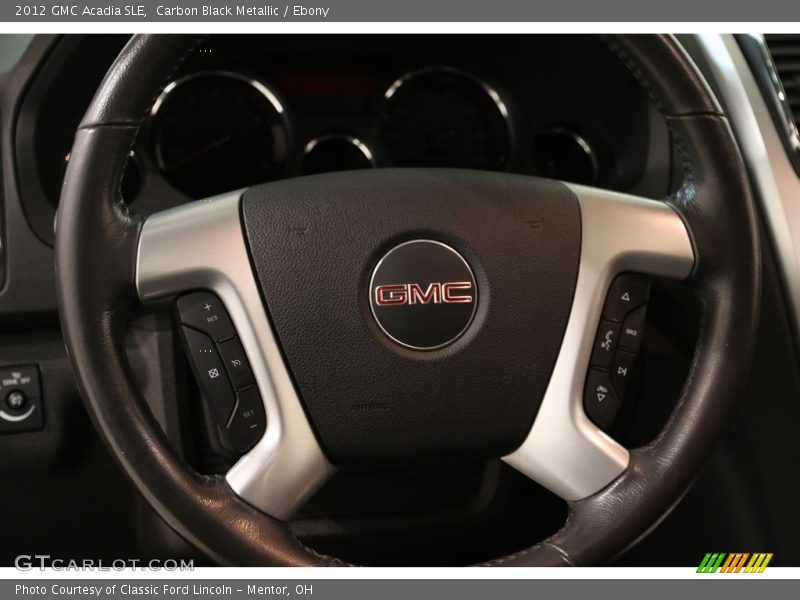 Carbon Black Metallic / Ebony 2012 GMC Acadia SLE