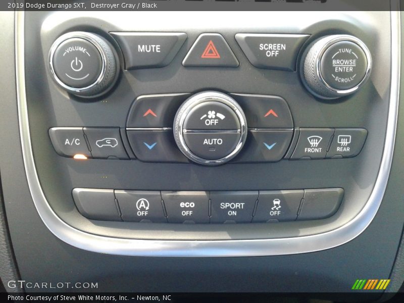 Destroyer Gray / Black 2019 Dodge Durango SXT