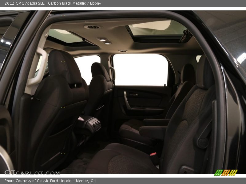 Carbon Black Metallic / Ebony 2012 GMC Acadia SLE