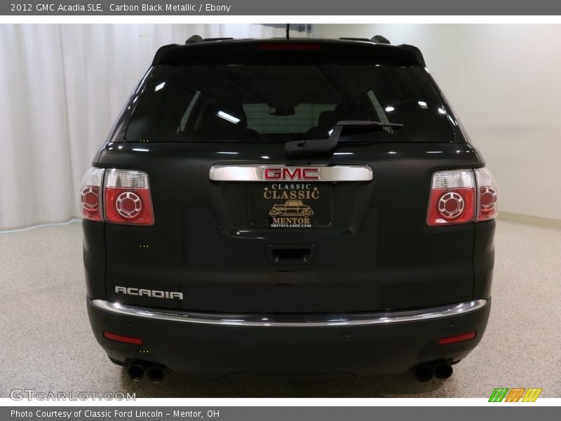 Carbon Black Metallic / Ebony 2012 GMC Acadia SLE