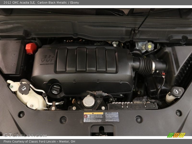 Carbon Black Metallic / Ebony 2012 GMC Acadia SLE