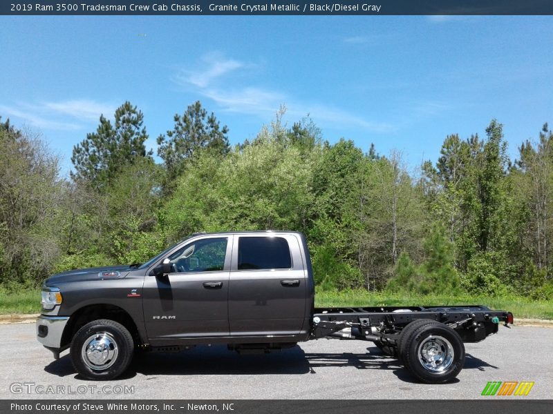 Granite Crystal Metallic / Black/Diesel Gray 2019 Ram 3500 Tradesman Crew Cab Chassis