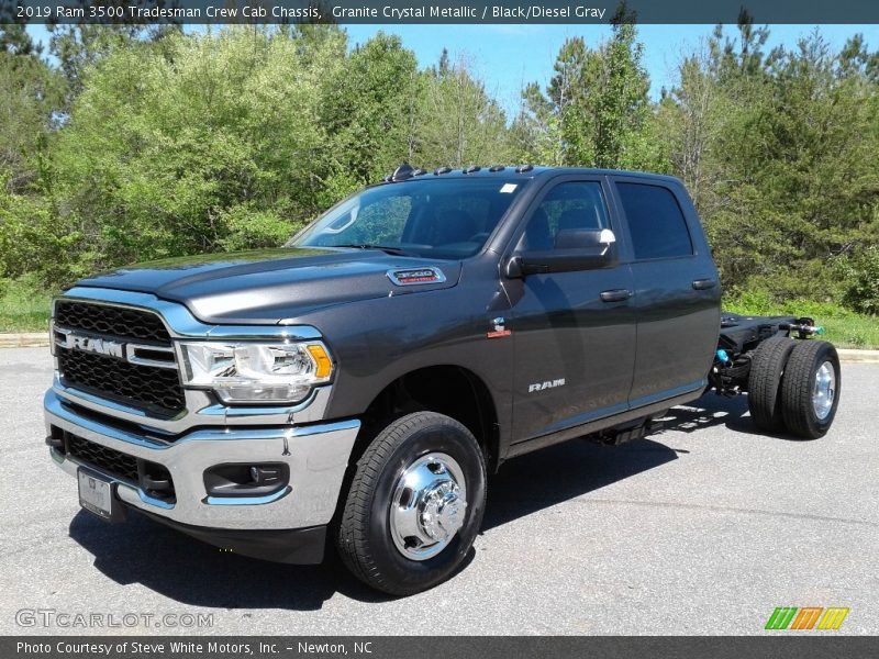 Granite Crystal Metallic / Black/Diesel Gray 2019 Ram 3500 Tradesman Crew Cab Chassis