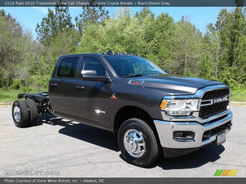 Granite Crystal Metallic / Black/Diesel Gray 2019 Ram 3500 Tradesman Crew Cab Chassis