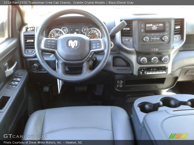 Granite Crystal Metallic / Black/Diesel Gray 2019 Ram 3500 Tradesman Crew Cab Chassis