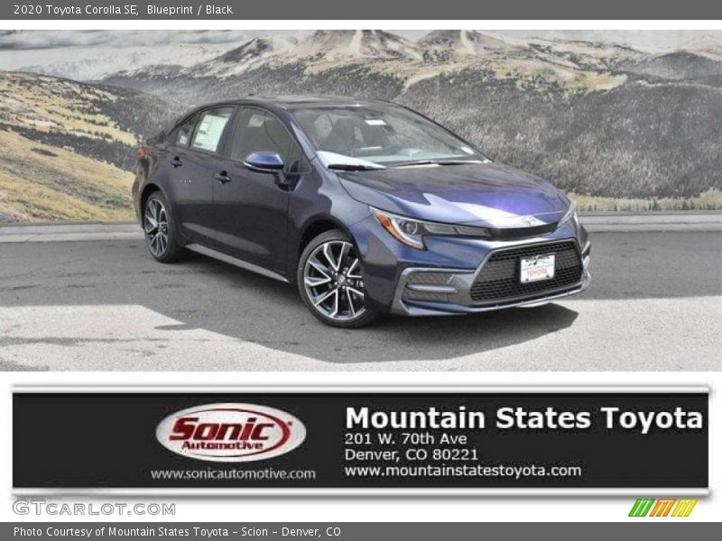 Blueprint / Black 2020 Toyota Corolla SE