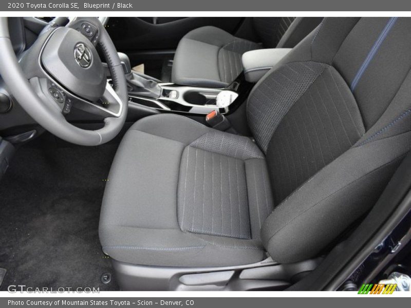 Front Seat of 2020 Corolla SE