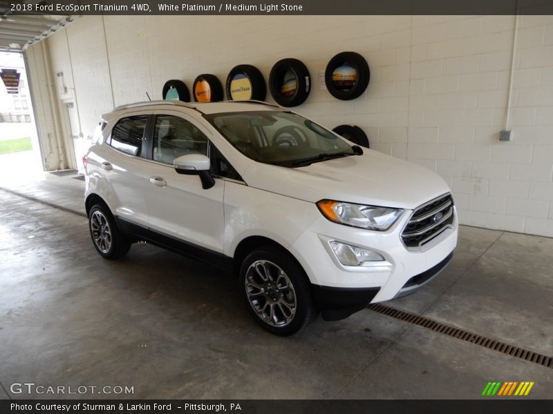 White Platinum / Medium Light Stone 2018 Ford EcoSport Titanium 4WD