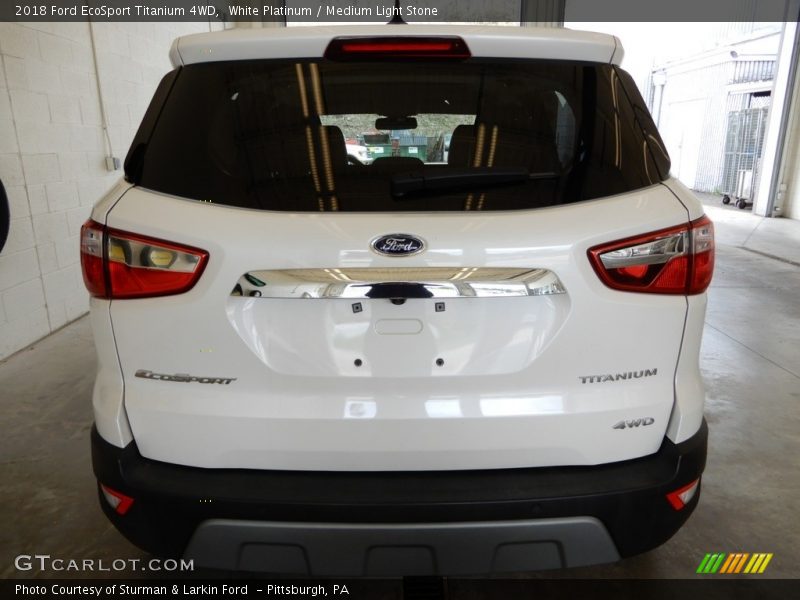 White Platinum / Medium Light Stone 2018 Ford EcoSport Titanium 4WD