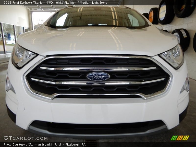 White Platinum / Medium Light Stone 2018 Ford EcoSport Titanium 4WD