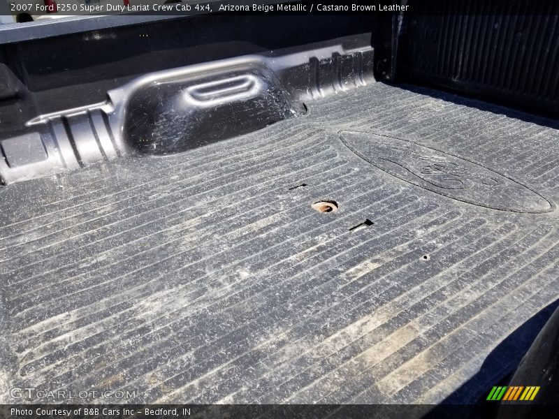 Arizona Beige Metallic / Castano Brown Leather 2007 Ford F250 Super Duty Lariat Crew Cab 4x4