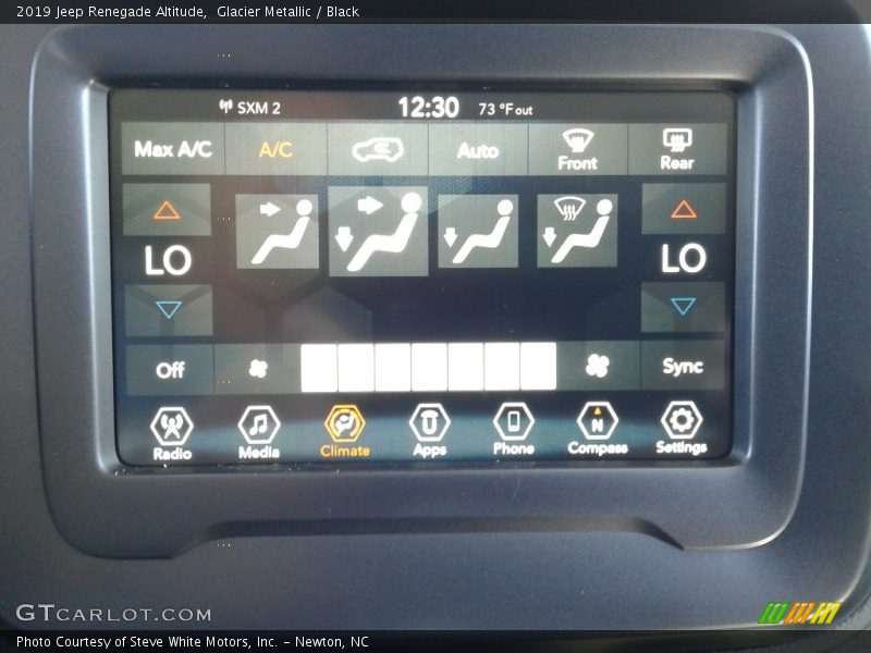 Controls of 2019 Renegade Altitude