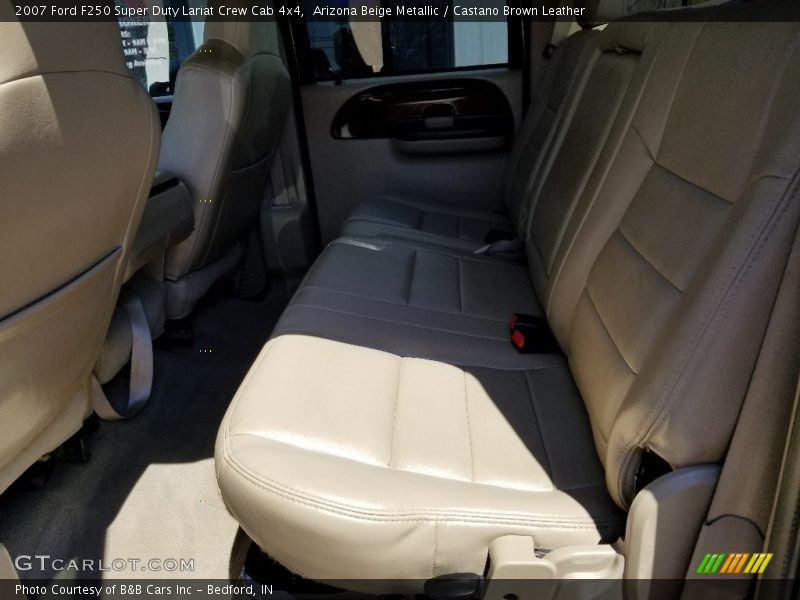 Arizona Beige Metallic / Castano Brown Leather 2007 Ford F250 Super Duty Lariat Crew Cab 4x4