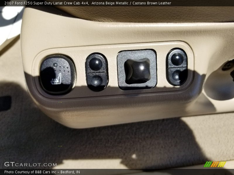 Arizona Beige Metallic / Castano Brown Leather 2007 Ford F250 Super Duty Lariat Crew Cab 4x4