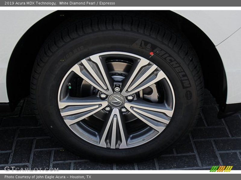 White Diamond Pearl / Espresso 2019 Acura MDX Technology