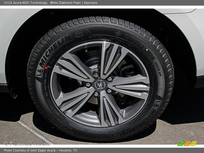 White Diamond Pearl / Espresso 2019 Acura MDX Technology