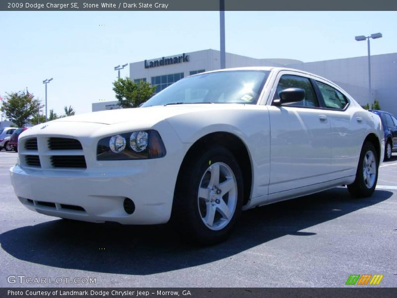 Stone White / Dark Slate Gray 2009 Dodge Charger SE