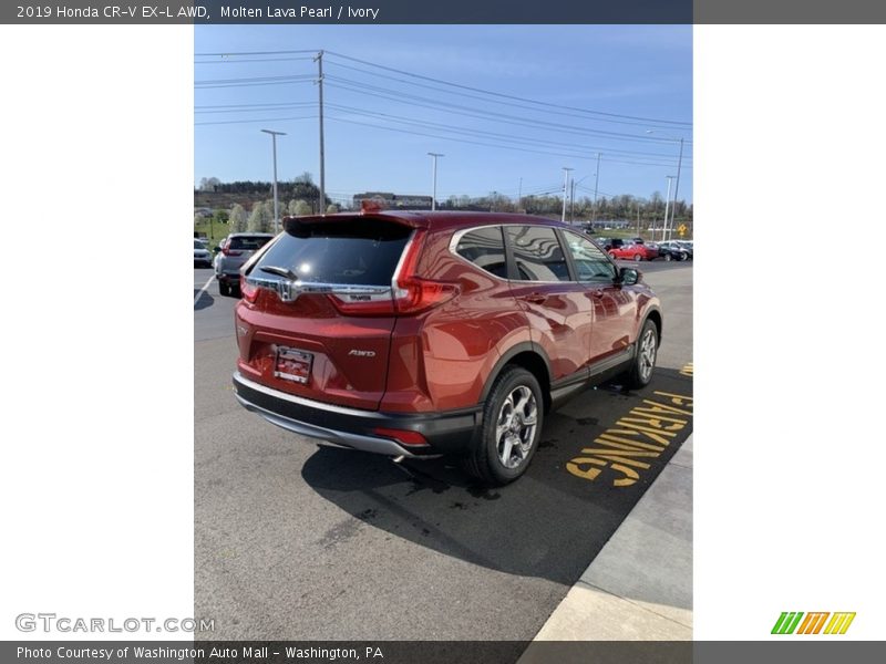 Molten Lava Pearl / Ivory 2019 Honda CR-V EX-L AWD