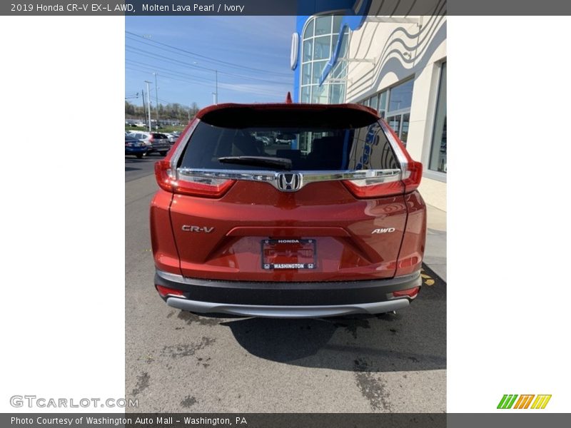 Molten Lava Pearl / Ivory 2019 Honda CR-V EX-L AWD