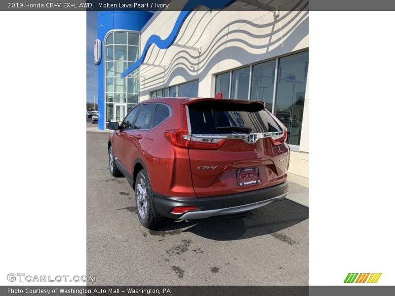 Molten Lava Pearl / Ivory 2019 Honda CR-V EX-L AWD