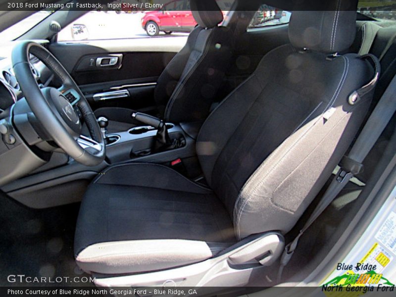 Ingot Silver / Ebony 2018 Ford Mustang GT Fastback