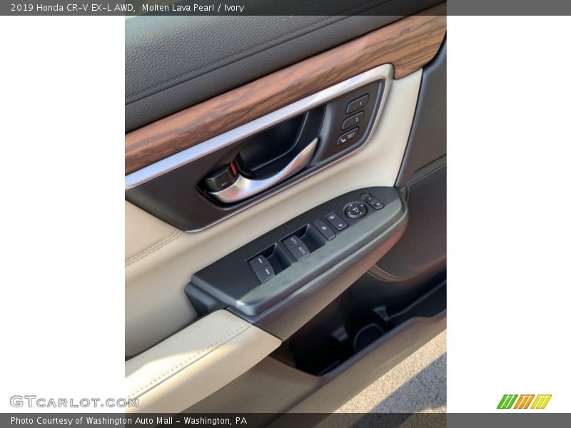 Molten Lava Pearl / Ivory 2019 Honda CR-V EX-L AWD