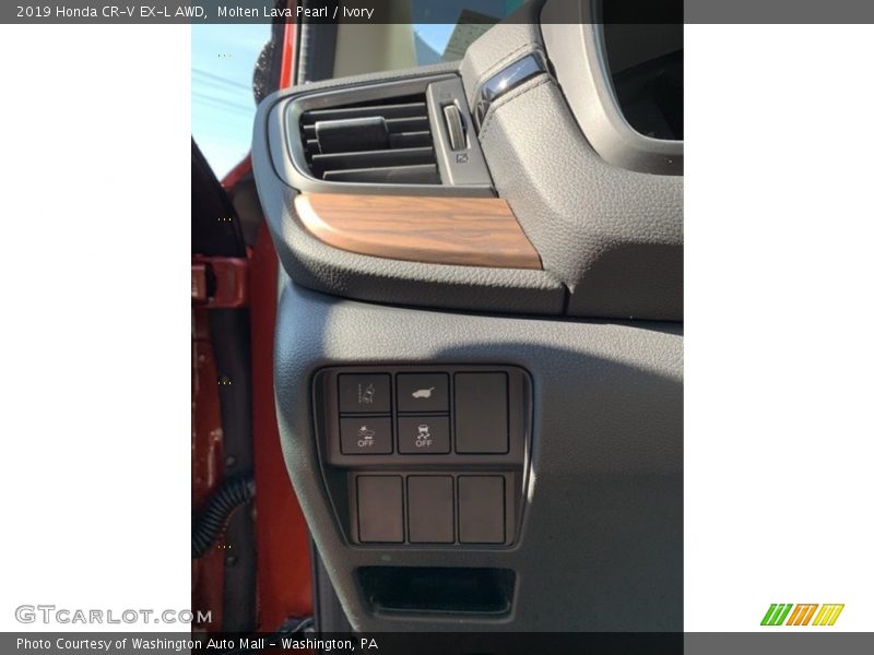Molten Lava Pearl / Ivory 2019 Honda CR-V EX-L AWD