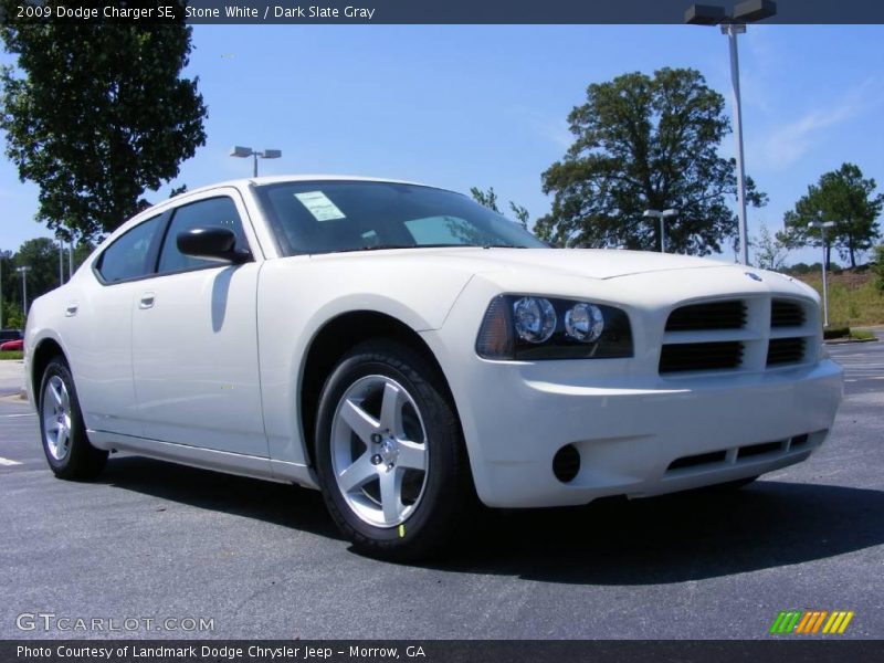 Stone White / Dark Slate Gray 2009 Dodge Charger SE