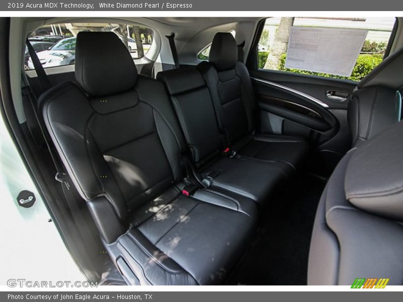 White Diamond Pearl / Espresso 2019 Acura MDX Technology