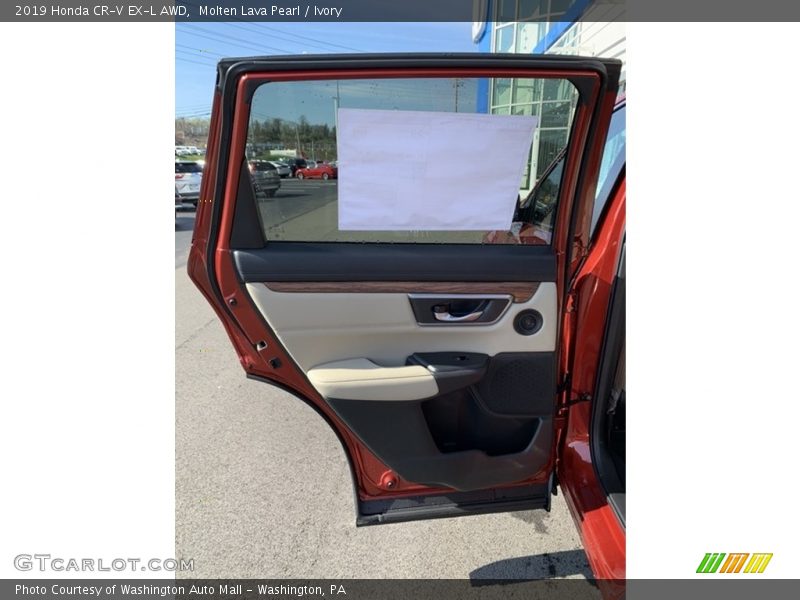 Molten Lava Pearl / Ivory 2019 Honda CR-V EX-L AWD