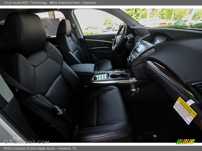 White Diamond Pearl / Espresso 2019 Acura MDX Technology
