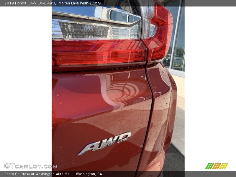 Molten Lava Pearl / Ivory 2019 Honda CR-V EX-L AWD