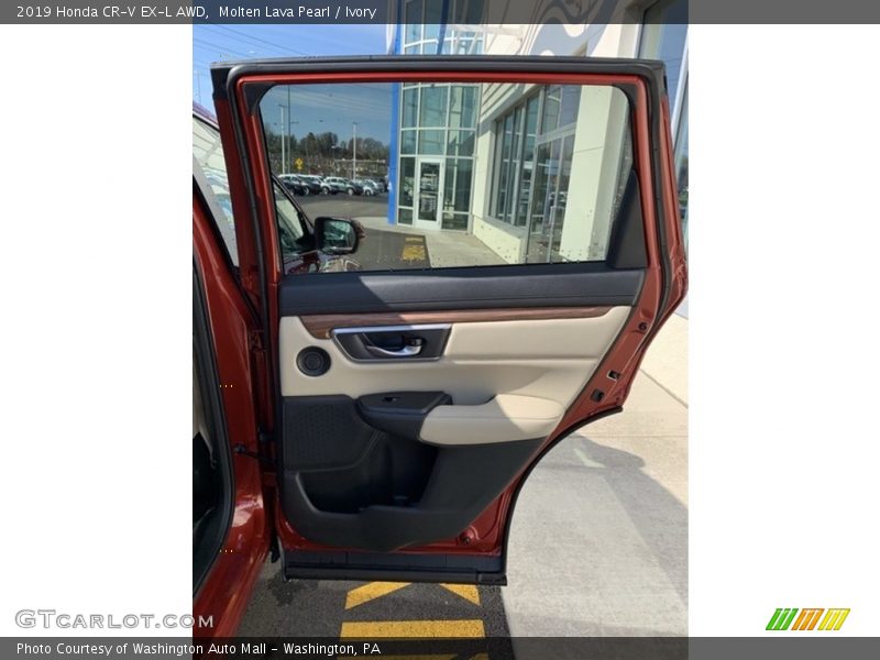Molten Lava Pearl / Ivory 2019 Honda CR-V EX-L AWD