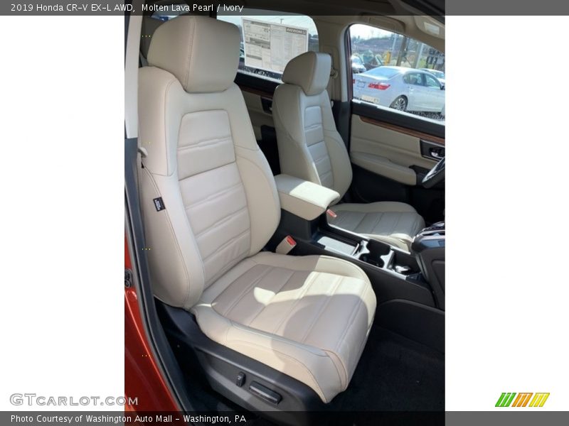 Molten Lava Pearl / Ivory 2019 Honda CR-V EX-L AWD