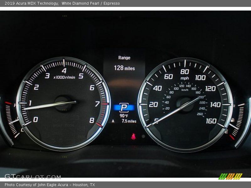 White Diamond Pearl / Espresso 2019 Acura MDX Technology
