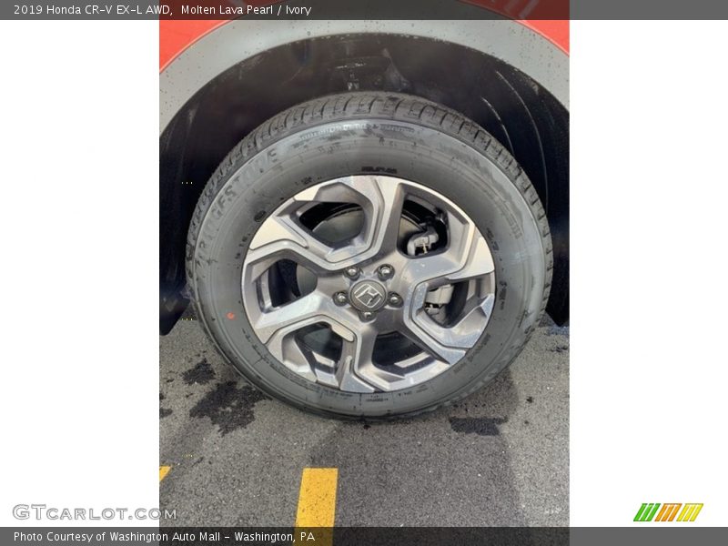 Molten Lava Pearl / Ivory 2019 Honda CR-V EX-L AWD