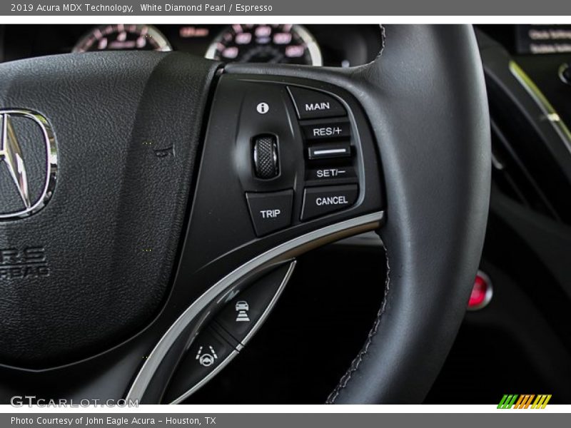 White Diamond Pearl / Espresso 2019 Acura MDX Technology