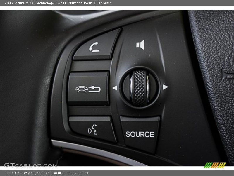 White Diamond Pearl / Espresso 2019 Acura MDX Technology
