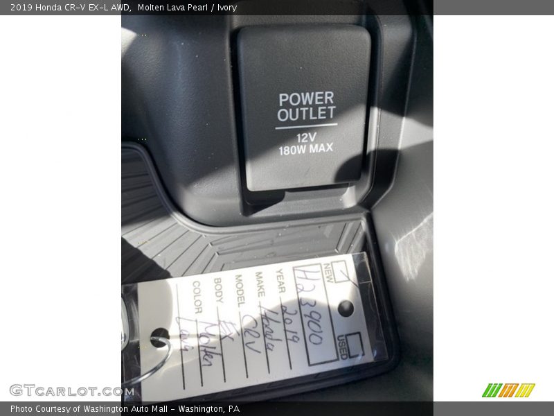 Molten Lava Pearl / Ivory 2019 Honda CR-V EX-L AWD