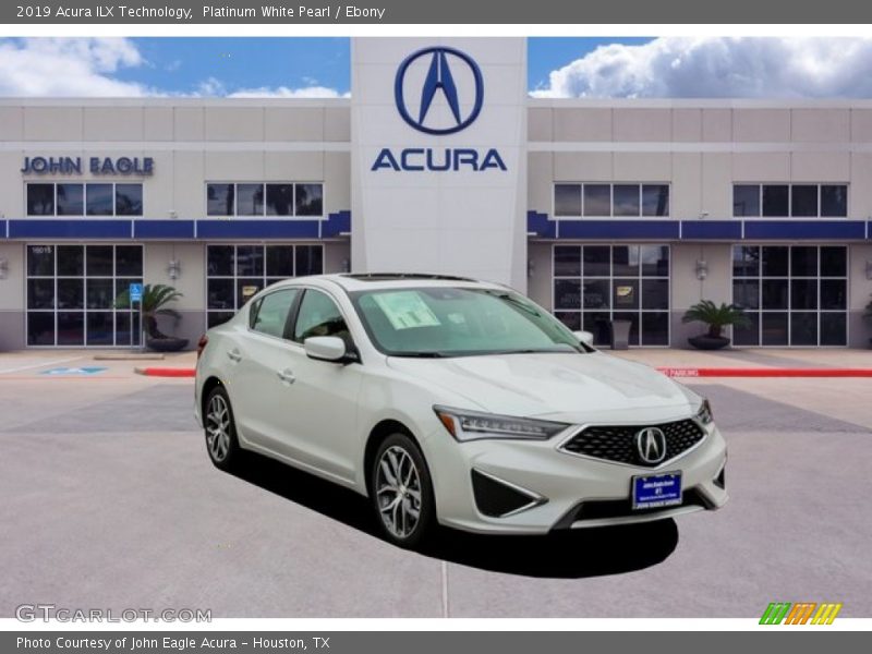 Platinum White Pearl / Ebony 2019 Acura ILX Technology