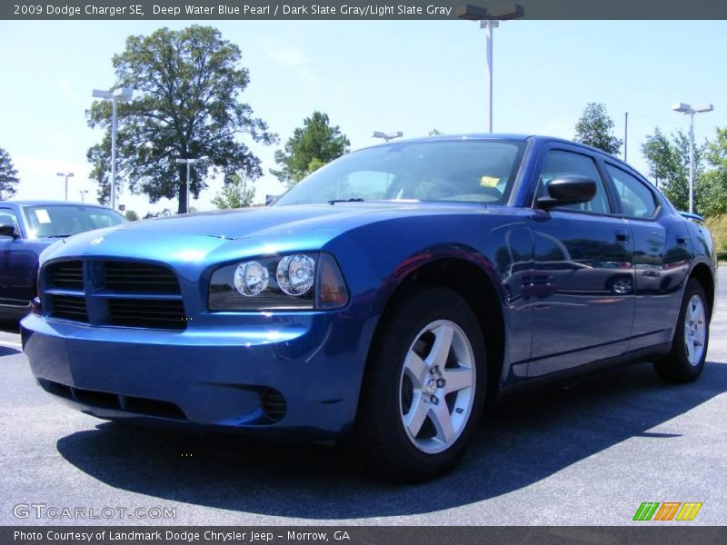 Deep Water Blue Pearl / Dark Slate Gray/Light Slate Gray 2009 Dodge Charger SE