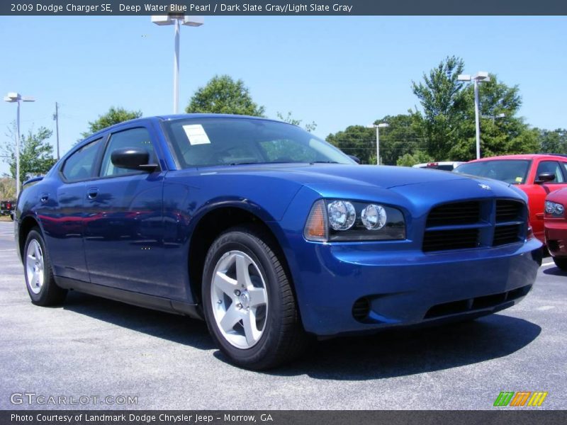 Deep Water Blue Pearl / Dark Slate Gray/Light Slate Gray 2009 Dodge Charger SE