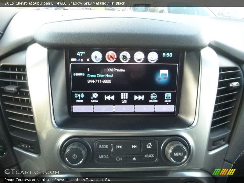 Shadow Gray Metallic / Jet Black 2019 Chevrolet Suburban LT 4WD