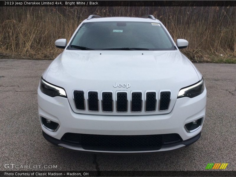 Bright White / Black 2019 Jeep Cherokee Limited 4x4