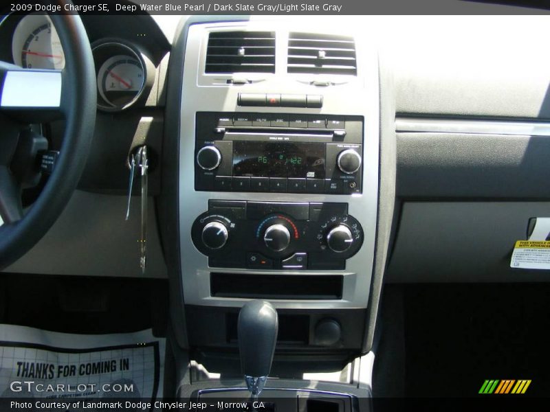 Deep Water Blue Pearl / Dark Slate Gray/Light Slate Gray 2009 Dodge Charger SE