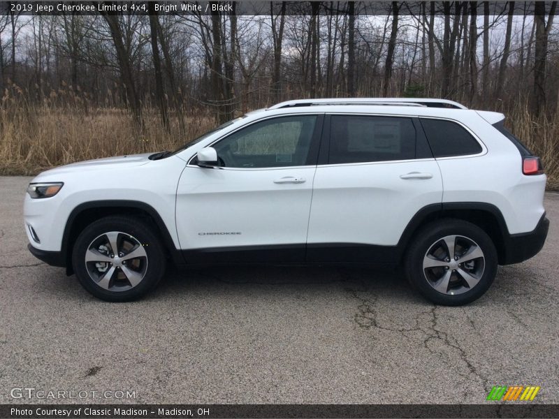 Bright White / Black 2019 Jeep Cherokee Limited 4x4