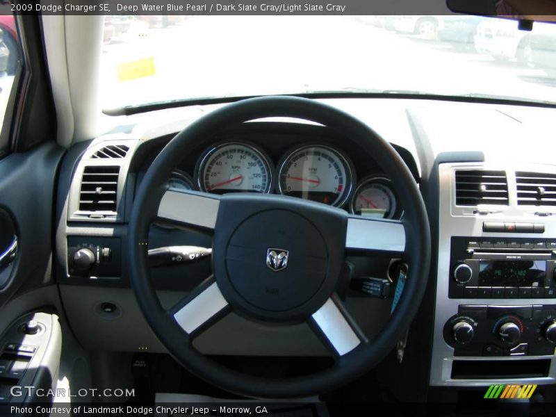 Deep Water Blue Pearl / Dark Slate Gray/Light Slate Gray 2009 Dodge Charger SE