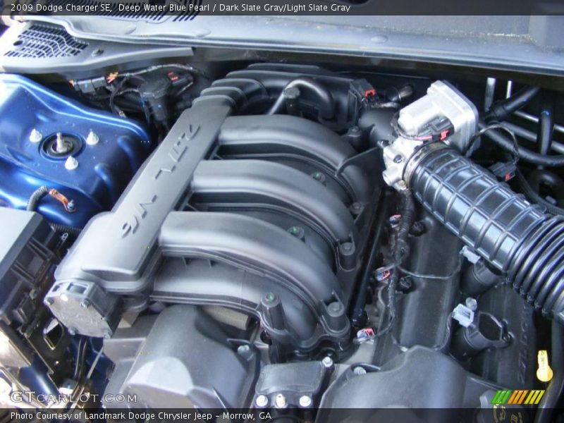 Deep Water Blue Pearl / Dark Slate Gray/Light Slate Gray 2009 Dodge Charger SE