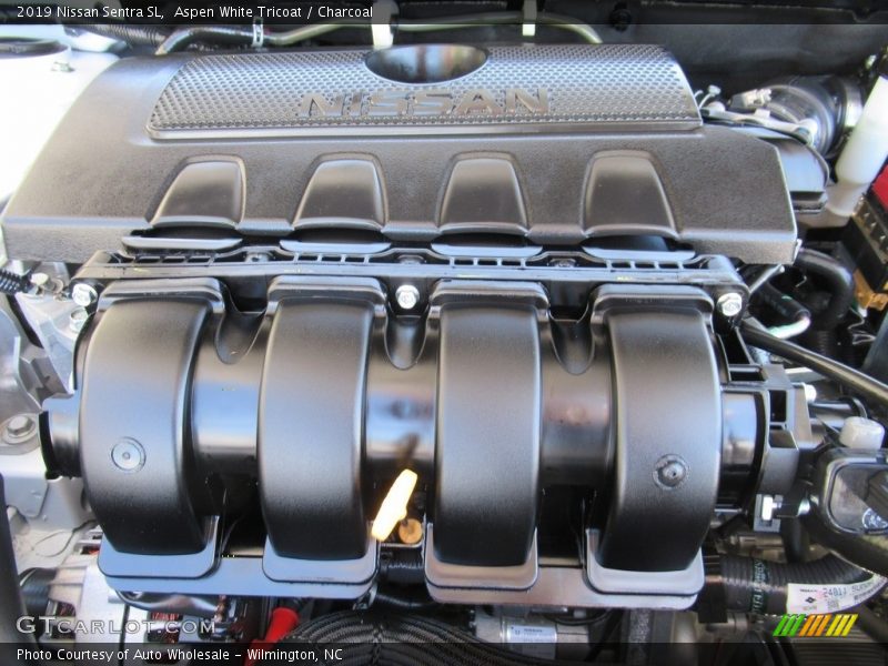 Aspen White Tricoat / Charcoal 2019 Nissan Sentra SL