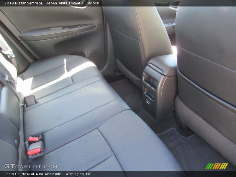 Aspen White Tricoat / Charcoal 2019 Nissan Sentra SL